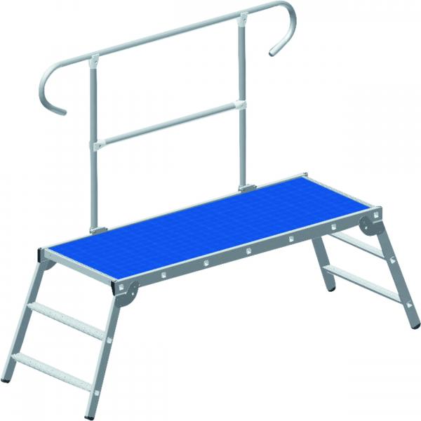 Zarges guardrails for work platform, folding